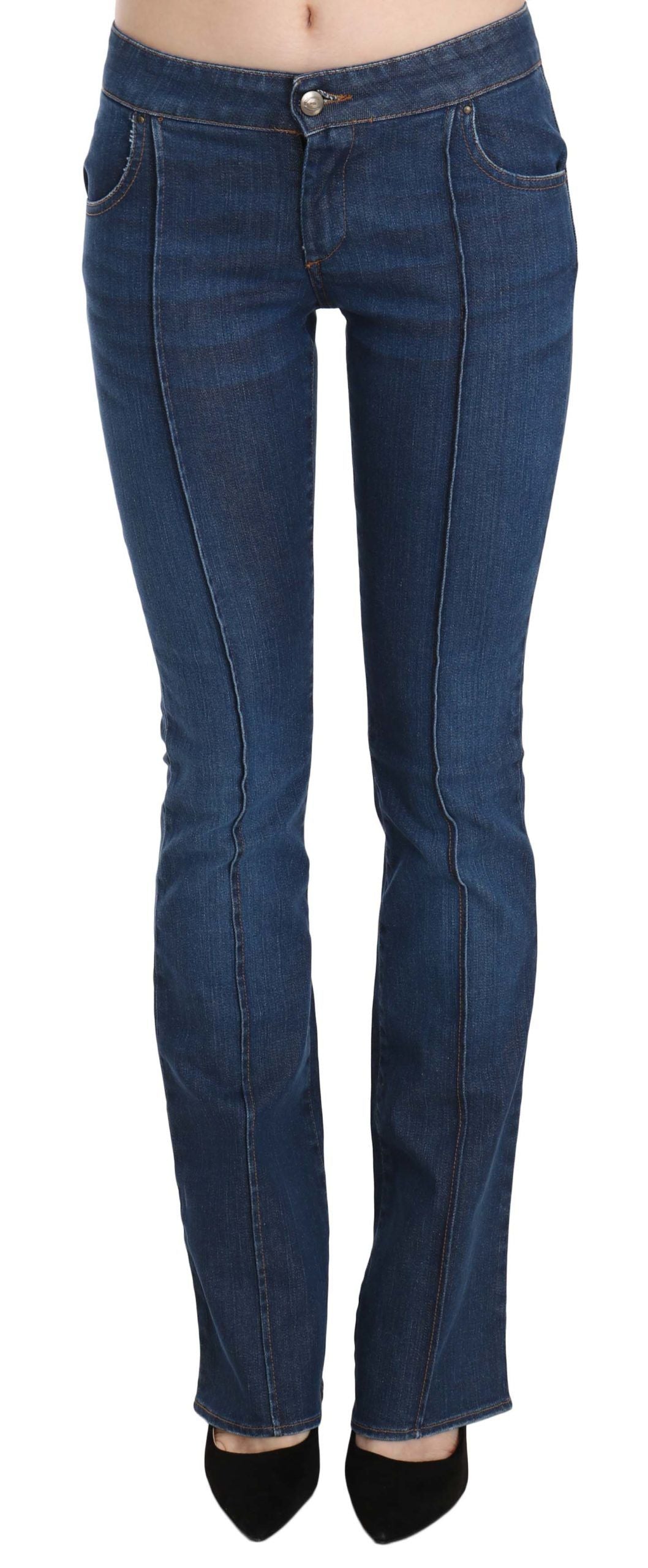 Spodnie jeansowe Just Cavalli Chic Blue Washed Boot Cut