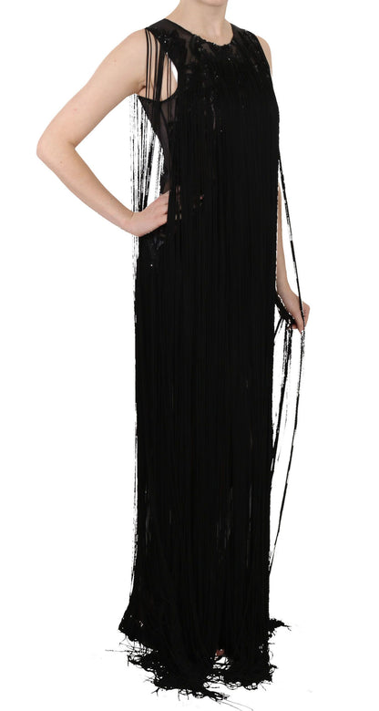 Sukienka maxi elegancka John Richmond Sheer Sequined