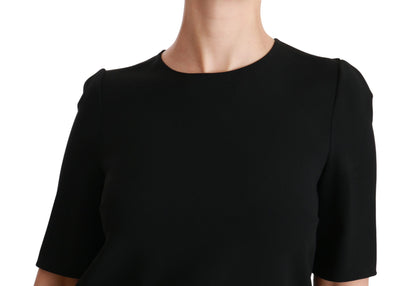 Dolce & Gabbana Elegant Black Stretch Blouse Top