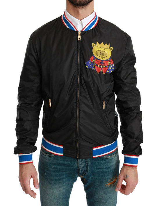 Dolce &amp; Gabbana Elegancka wielokolorowa kurtka typu bomber