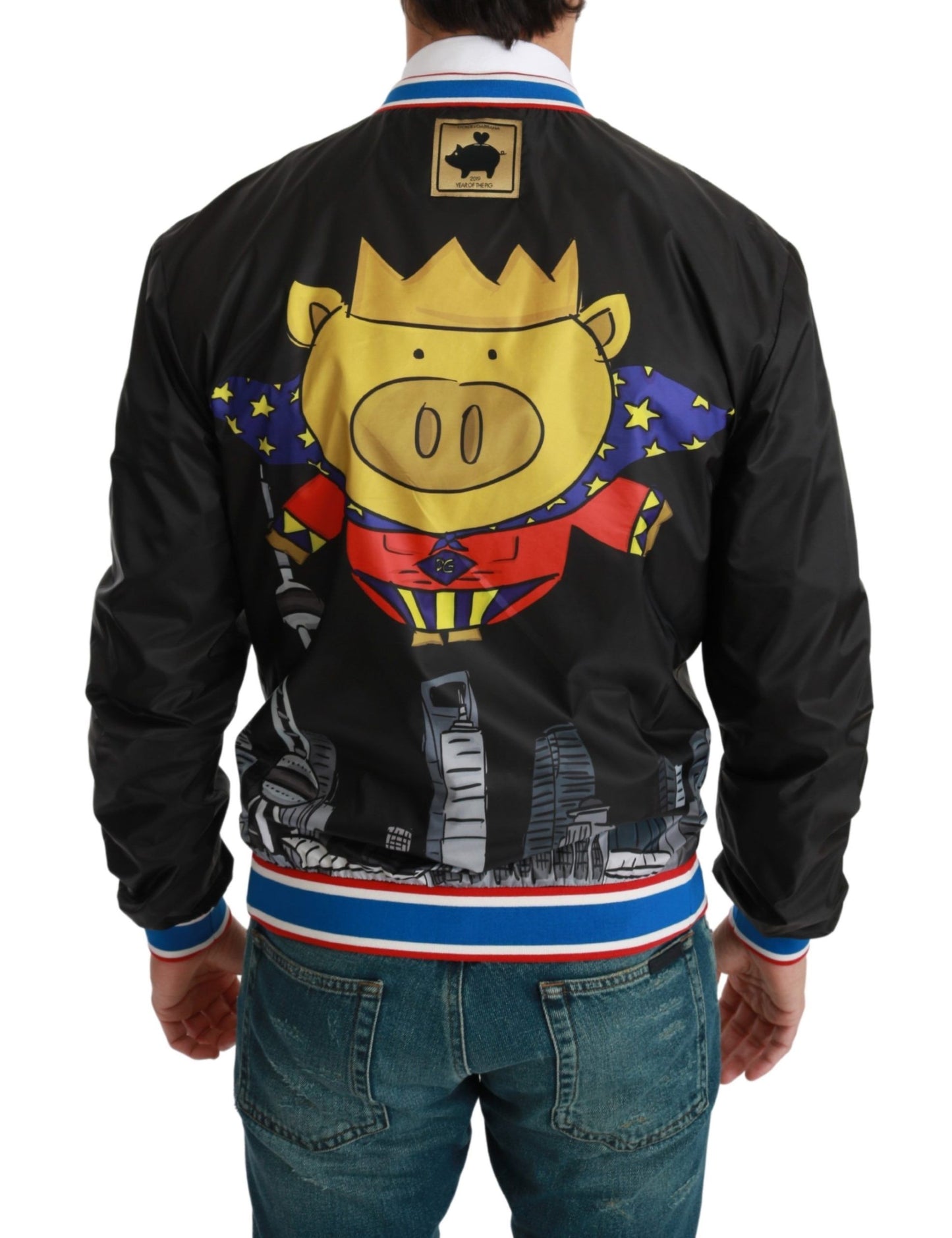 Dolce &amp; Gabbana Elegancka wielokolorowa kurtka typu bomber