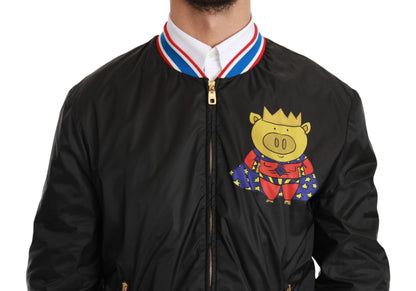 Dolce &amp; Gabbana Elegancka wielokolorowa kurtka typu bomber