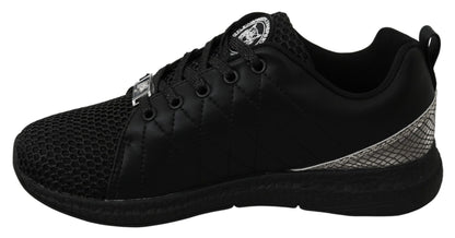 Philipp Plein Eleganckie Czarne Trampki Gisella