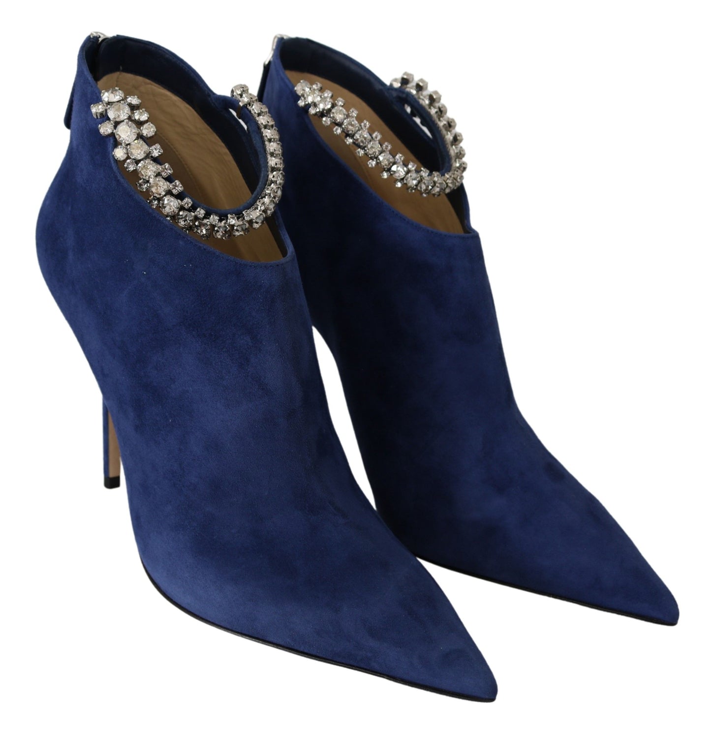 Jimmy Choo Pop Blue Crystal-Strap Buty na obcasie