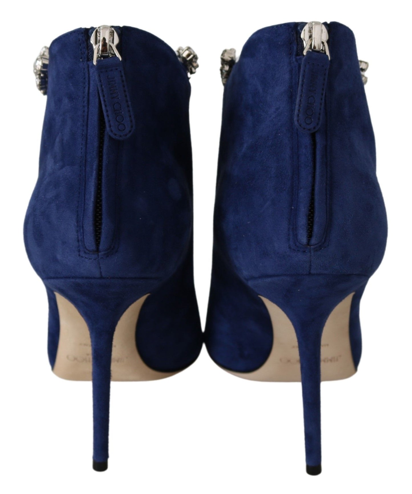 Jimmy Choo Pop Blue Crystal-Strap Buty na obcasie