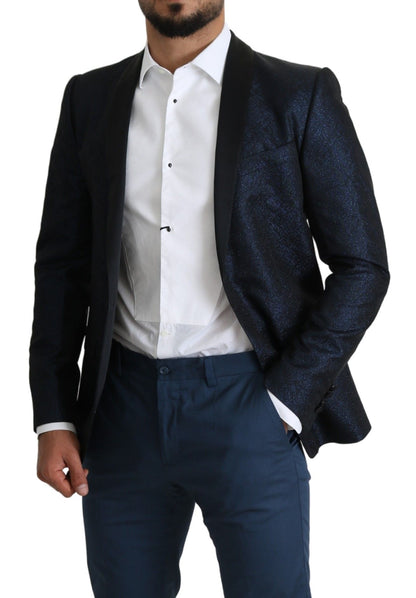 Dolce &amp; Gabbana Elegancka marynarka Martini Blue Slim Fit