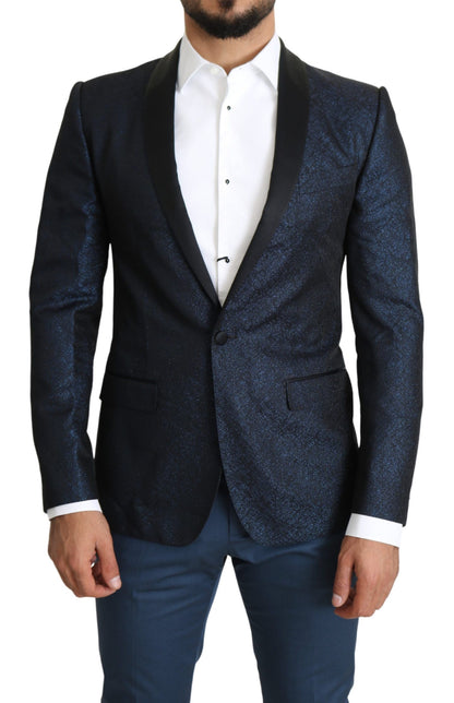 Dolce &amp; Gabbana Elegancka marynarka Martini Blue Slim Fit