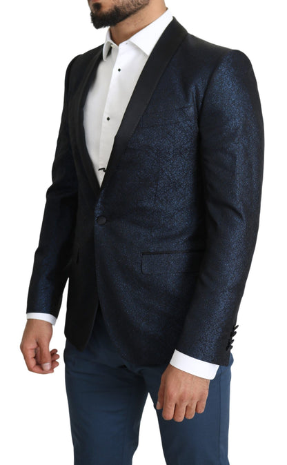 Dolce &amp; Gabbana Elegancka marynarka Martini Blue Slim Fit