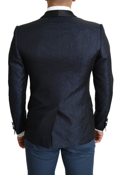 Dolce &amp; Gabbana Elegancka marynarka Martini Blue Slim Fit