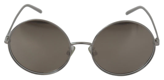 Dolce &amp; Gabbana Chic Silver Grey Lens Okulary przeciwsłoneczne dla kobiet