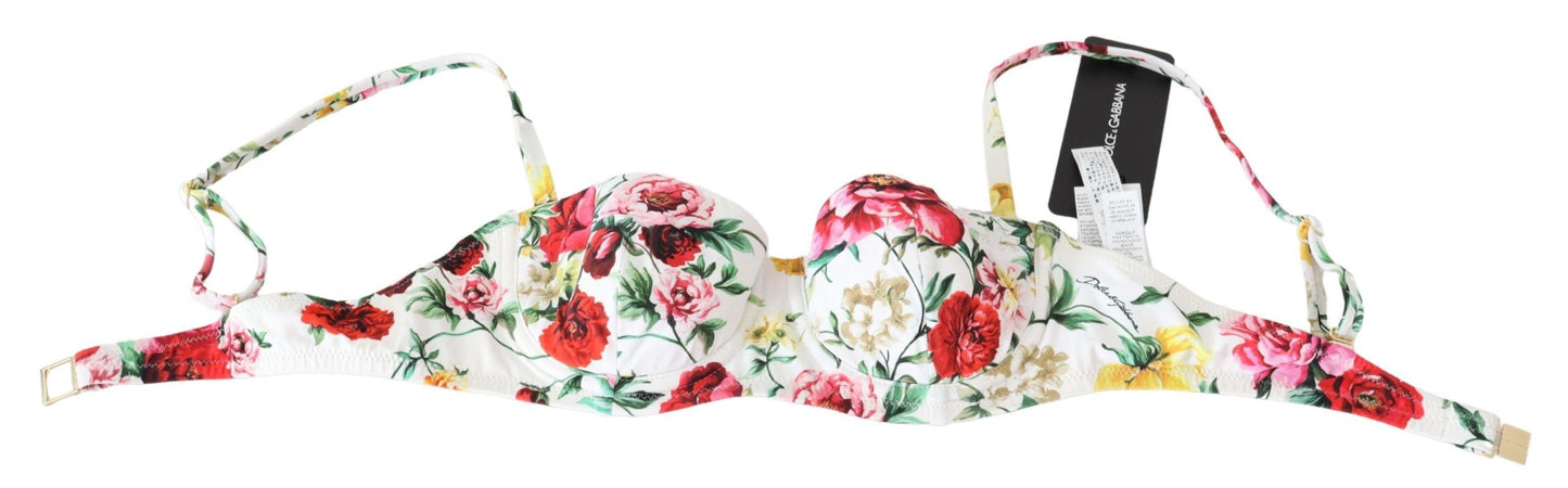 Dolce &amp; Gabbana Elegancki kwiatowy top bikini – Letni szyk