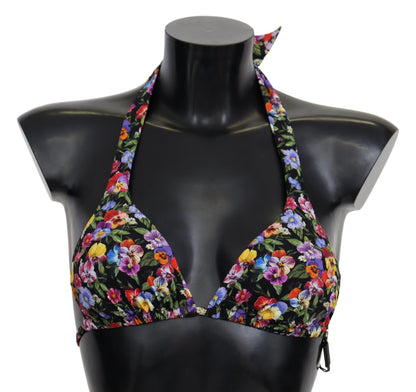 Dolce &amp; Gabbana Chic kwiatowy nadruk bikini góra