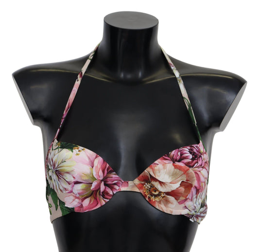 Dolce &amp; Gabbana Floral Elegance Elastyczny Top Bikini