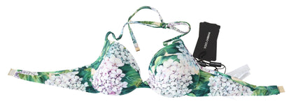 Dolce &amp; Gabbana Chic Floral Bikini Top - Letnia rozkosz dla kostiumów kąpielowych