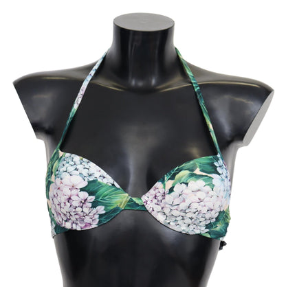 Dolce &amp; Gabbana Chic Floral Bikini Top - Letnia rozkosz dla kostiumów kąpielowych