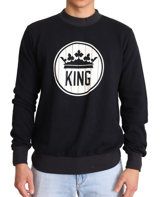 Dolce &amp; Gabbana Regal Crown Motive Sweter z okrągłym dekoltem