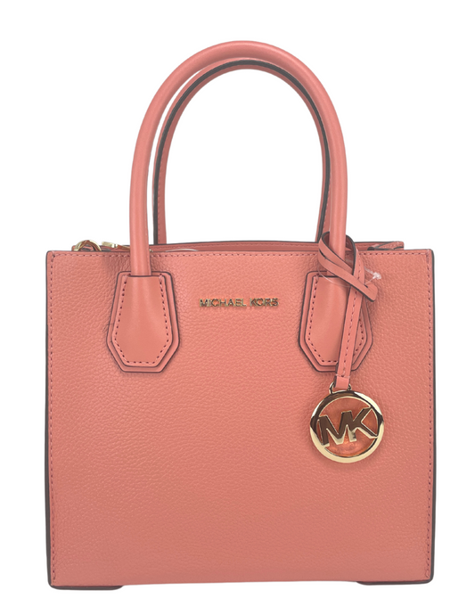 Michael Kors Mercer Średniej Skóry Sherbet Pebble Messenger Crossbody Bag Torebka Torebka