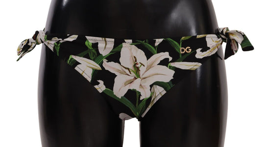 Dolce &amp; Gabbana Eleganckie majtki od bikini z nadrukiem lilii