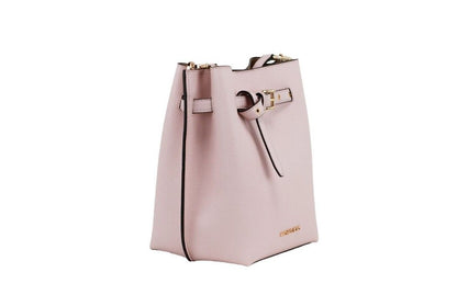 Michael Kors Emilia Small Powder Blush Pebble Leather Bucket Messenger Torebka