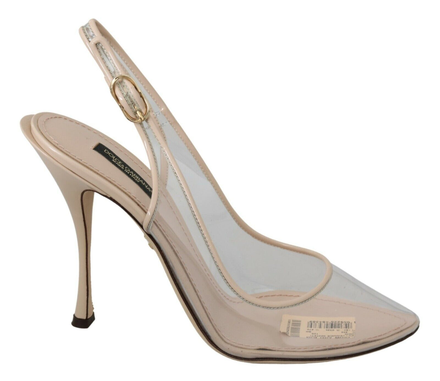 Dolce &amp; Gabbana Eleganckie Beżowe Obcasy Slingback