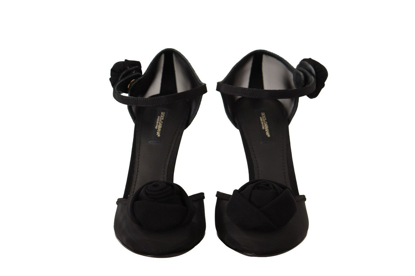 Dolce & Gabbana Elegant Black Mesh Heels Pumps