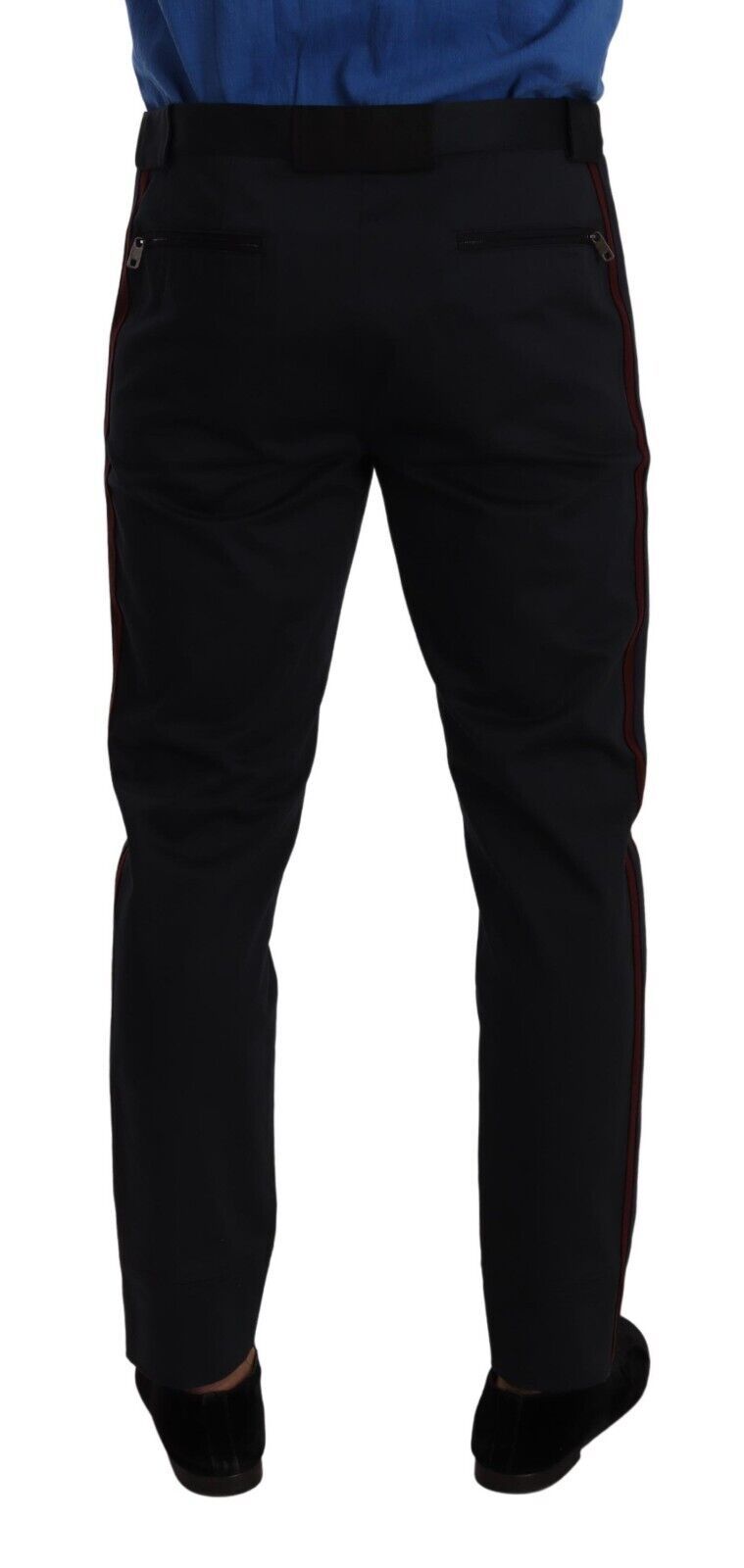 Spodnie Dolce &amp; Gabbana Chic Slim Fit Chinos w kolorze niebieskim