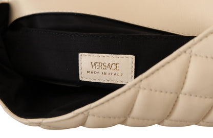 Torba na ramię Versace Elegant White Nappa Leather