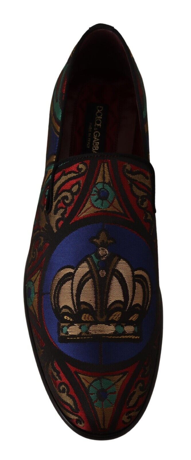 Dolce &amp; Gabbana Wielokolorowe Jacquard Slip-On Loafer Slippers