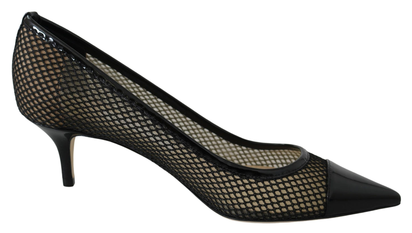 Jimmy Choo Chic Patent Mesh Spiczaste Czółenka