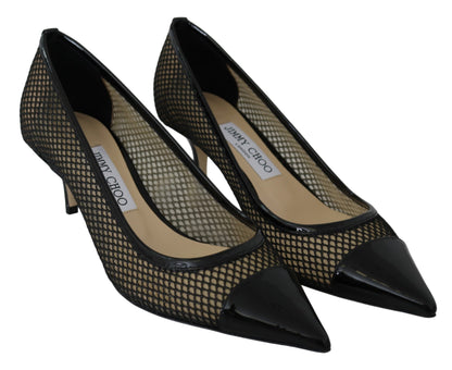 Jimmy Choo Chic Patent Mesh Spiczaste Czółenka