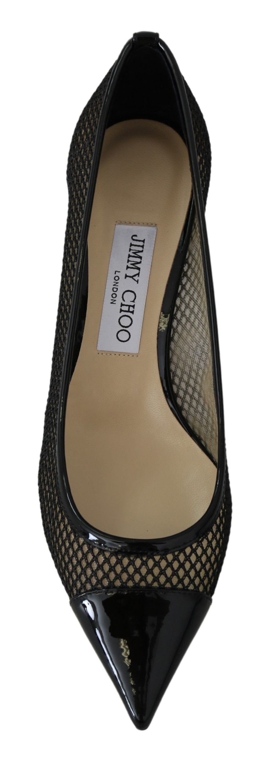 Jimmy Choo Chic Patent Mesh Spiczaste Czółenka