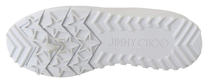 Jimmy Choo Eleganckie Białe Skórzane Trampki