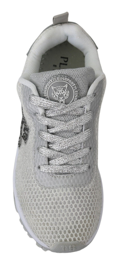 Plein Sport Glamorous Silver Gretel Sportowe trampki