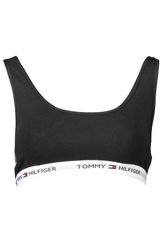 Tommy Hilfiger Czarny bawełniany biustonosz sportowy dla kobiet