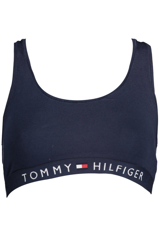 Tommy Hilfiger Niebieski bawełniany biustonosz sportowy dla kobiet