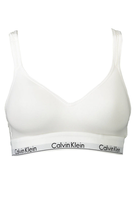 Calvin Klein Biały bawełniany biustonosz damski Bralette