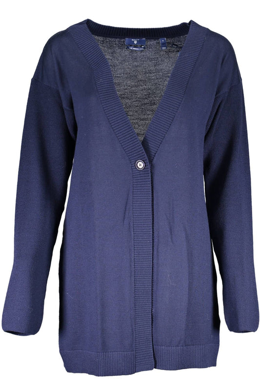 Gant Blue Wool Kardigan damski