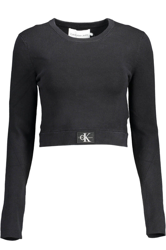 Calvin Klein Czarny Lyocell Sweter Damski