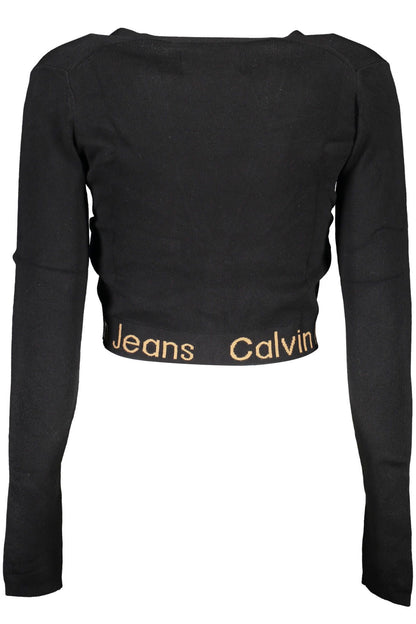 Calvin Klein Czarny Lyocell Sweter Damski