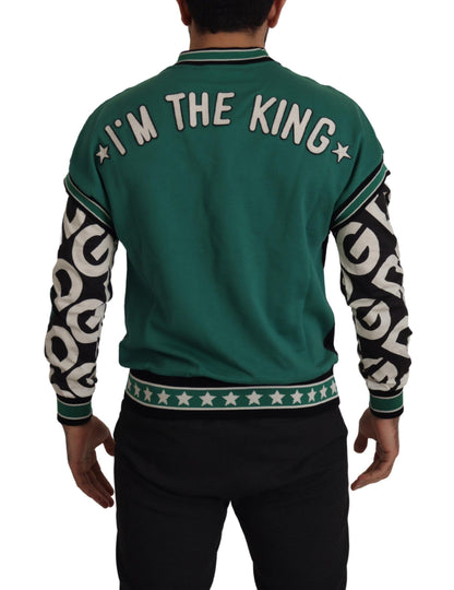 Regal Crewneck Pullover Sweater - Czarny i Zielony