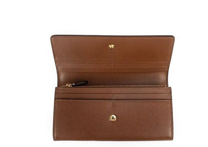 Portfel Porter Tan Grained Leather Embossed Continental Clutch Flap w kolorze brązowym