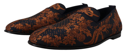 Eleganckie kwiatowe półbuty typu slip-on