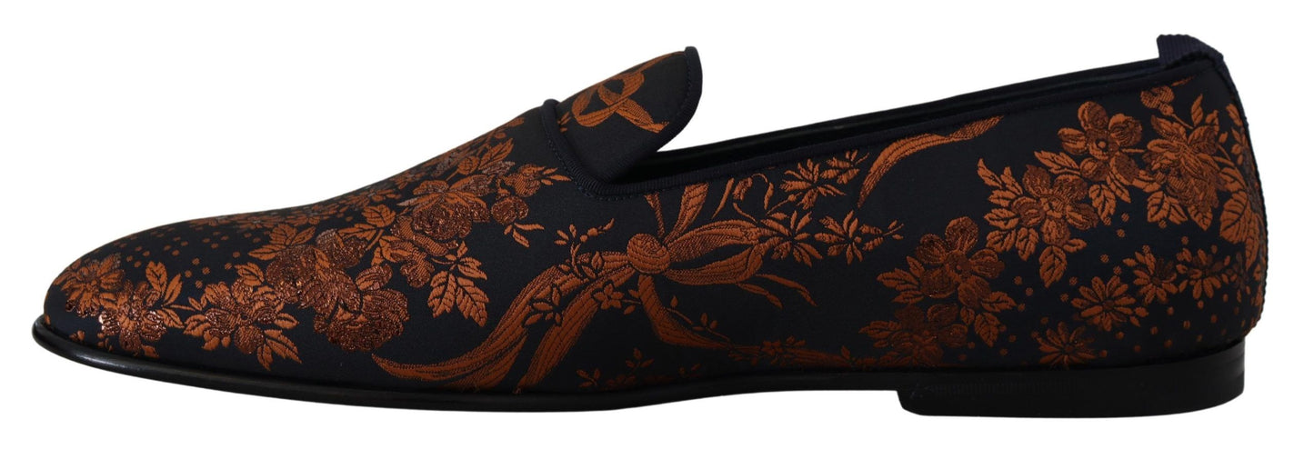 Eleganckie kwiatowe półbuty typu slip-on