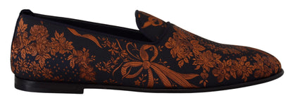 Eleganckie kwiatowe półbuty typu slip-on