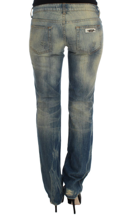 Jeansy Cavalli Elegant Slim Bootcut Blue