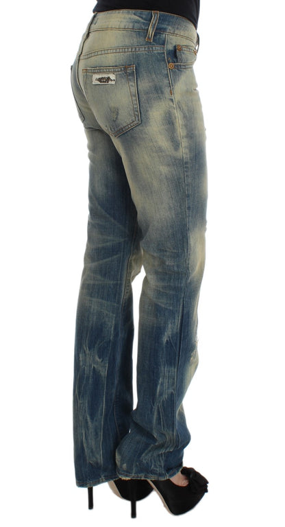 Jeansy Cavalli Elegant Slim Bootcut Blue