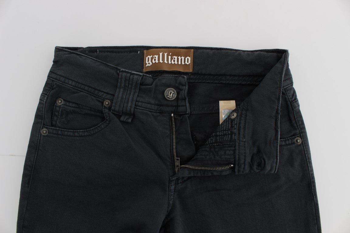 Eleganckie jeansy jeansowe John Galliano Slim Fit Bootcut