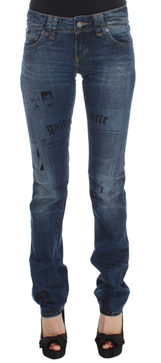 Eleganckie jeansy jeansowe John Galliano Slim Bootcut