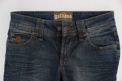 Jeansy John Galliano Chic Slim Fit w kolorze niebieskim