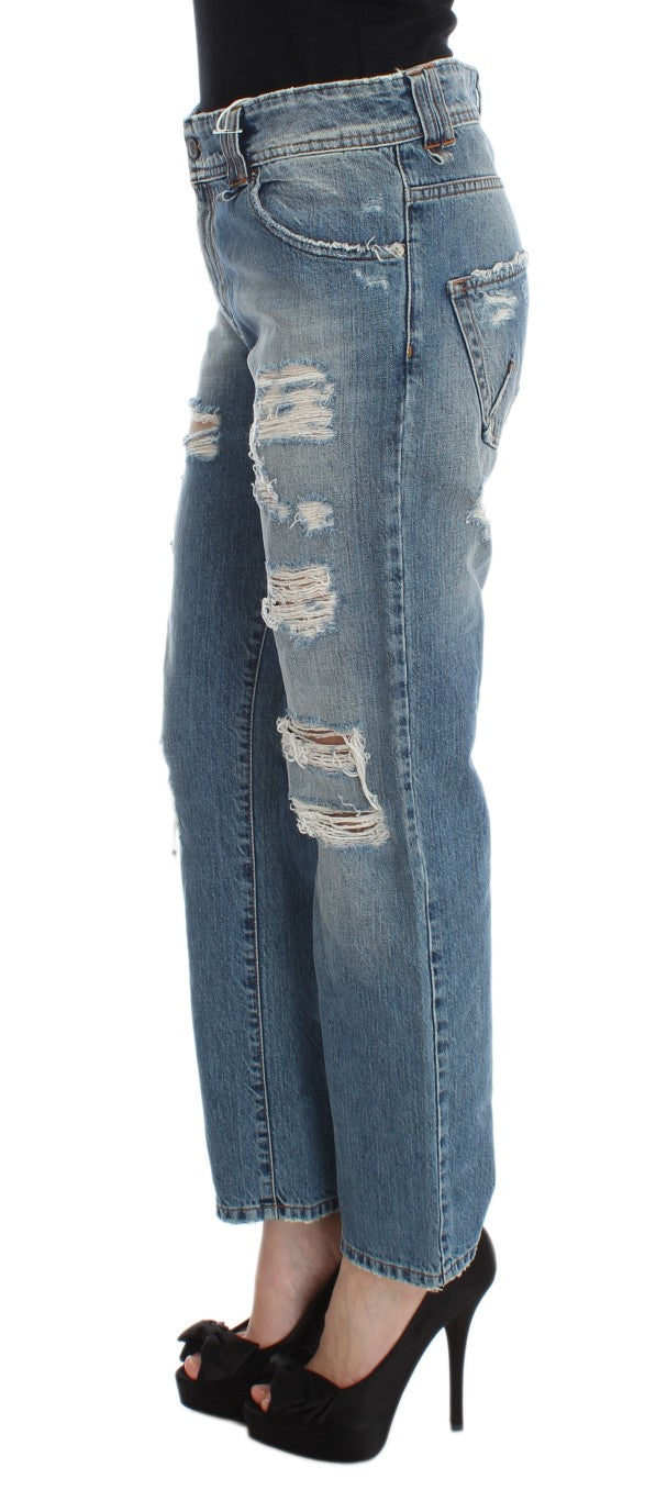 Jeansy John Galliano Chic Boyfriend Blue Wash